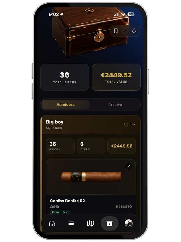 Cigario app — cigar smoking timer